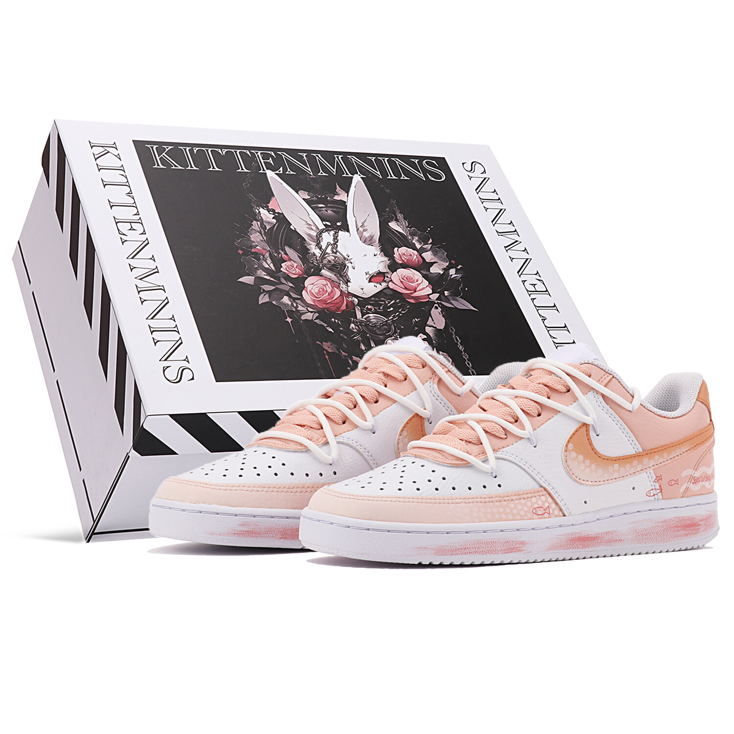Кроссовки Nike Court Vision 1 Skateboarding Shoes Women's Low-top Pink/white, белый
Кроссовки Nike Court Vision 1 Skateboarding Shoes Women's Low-top Pink/white, белый