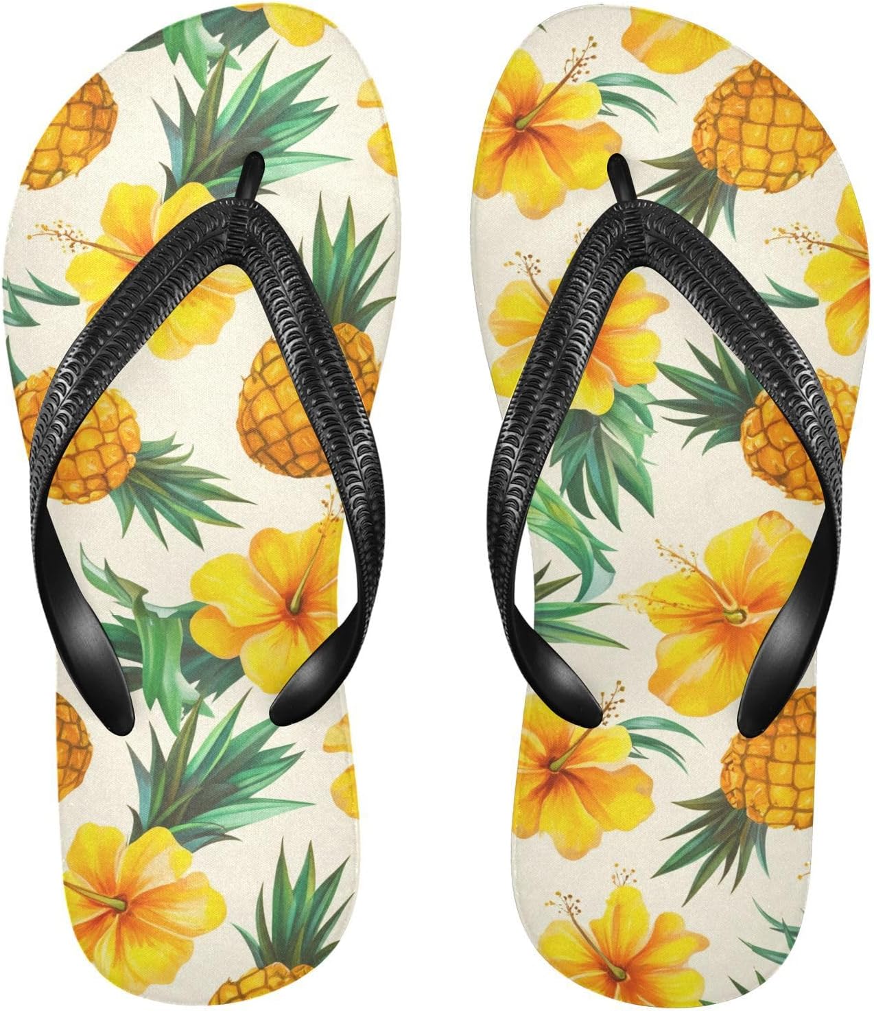 Женские и мужские шлепанцы с ананасом и цветами гибискуса, бежевые пляжные резиновые сланцы с противоскользящей подошвой для душа и лета Sinestour
Женские и мужские шлепанцы с ананасом и цветами гибискуса, бежевые пляжные резиновые сланцы с противоскользящей подошвой для душа и лета Sinestour