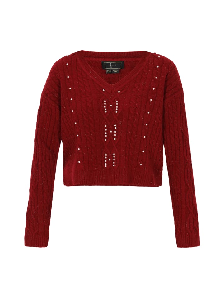 Женский свитер бордового цвета faina
Женский свитер бордового цвета faina