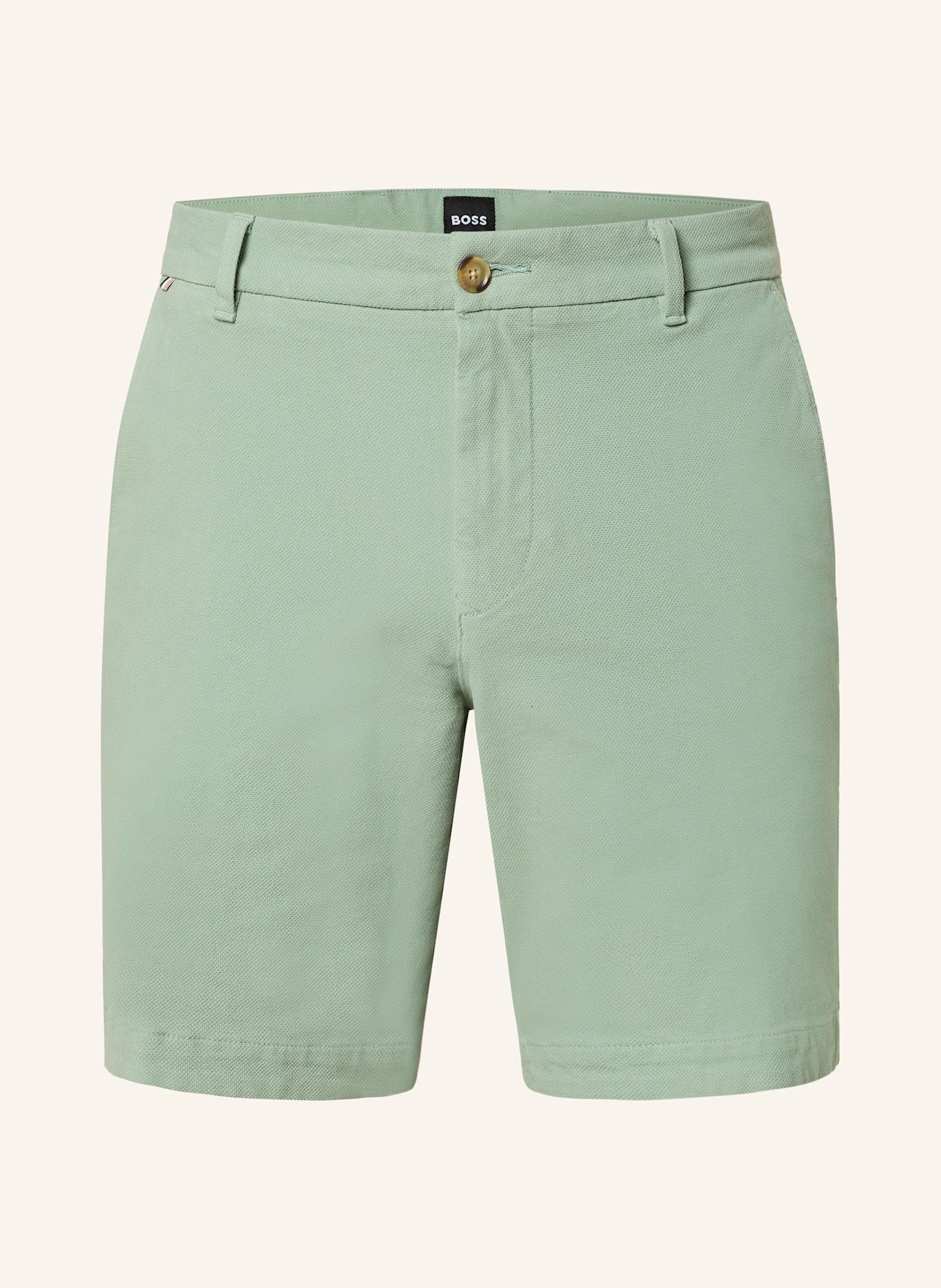 Облегающие шорты чинос Boss, зеленый
Облегающие шорты чинос Boss, зеленый