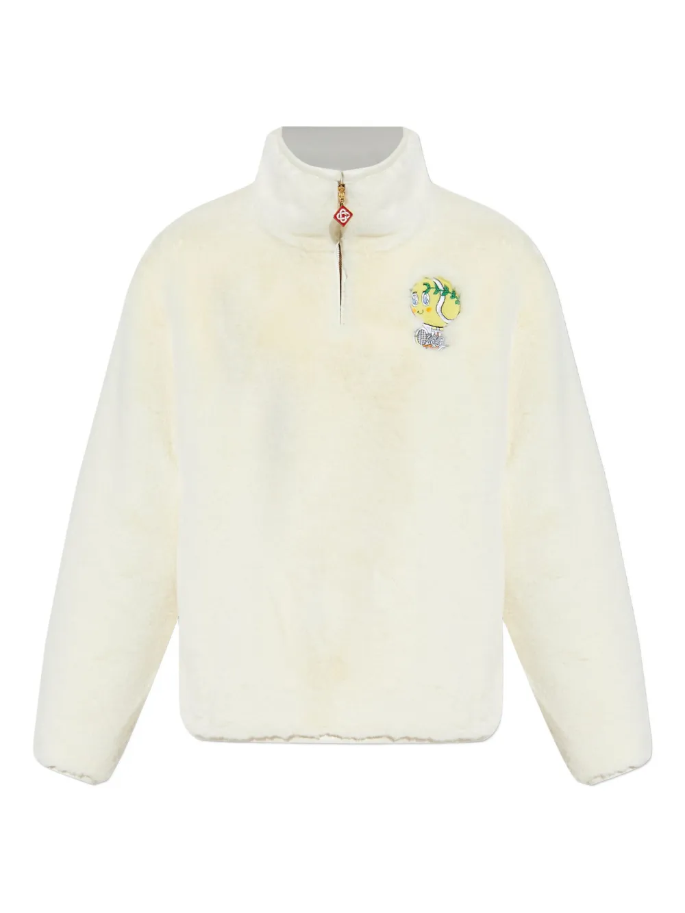 Толстовка с воротником на молнии CASABLANCA, белый 
Толстовка с воротником на молнии CASABLANCA, белый