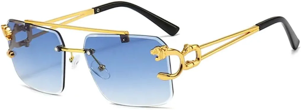 Металлические солнцезащитные очки без оправы с леопардовым принтом, двойной перемычкой, градиентной защитной пленкой Ocean Film UV400 UATXTAU, Blue Gradient
Металлические солнцезащитные очки без оправы с леопардовым принтом, двойной перемычкой, градиентной защитной пленкой Ocean Film UV400 UATXTAU, Blue Gradient