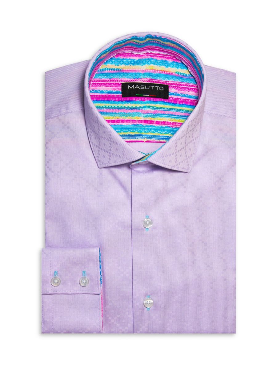 Рубашка классического кроя с узором Masutto, фиолетовый
Рубашка классического кроя с узором Masutto, фиолетовый
