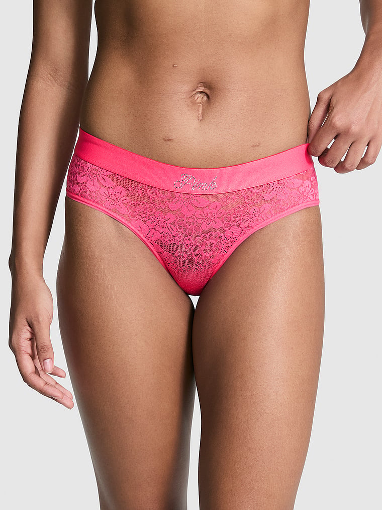 Трусики-Хипхаггеры с логотипом Lacie Pink, floral lace bling double bubble
Трусики-Хипхаггеры с логотипом Lacie Pink, floral lace bling double bubble