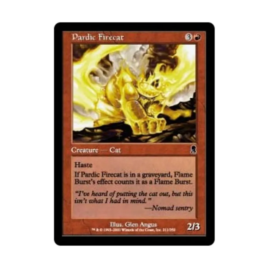 CCG Пардич Огненный Кот (К), MTG - Odyssey
CCG Пардич Огненный Кот (К), MTG - Odyssey