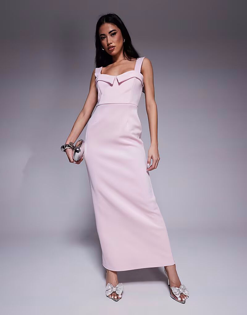 Платье-футляр миди ASOS DESIGN с круглым вырезом светло-розового цвета и чашечками в стиле «скуба»
Платье-футляр миди ASOS DESIGN с круглым вырезом светло-розового цвета и чашечками в стиле «скуба»