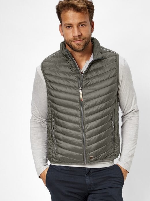 Стеганый жилет из телячьей кожи Redpoint, хаки 
Стеганый жилет из телячьей кожи Redpoint, хаки