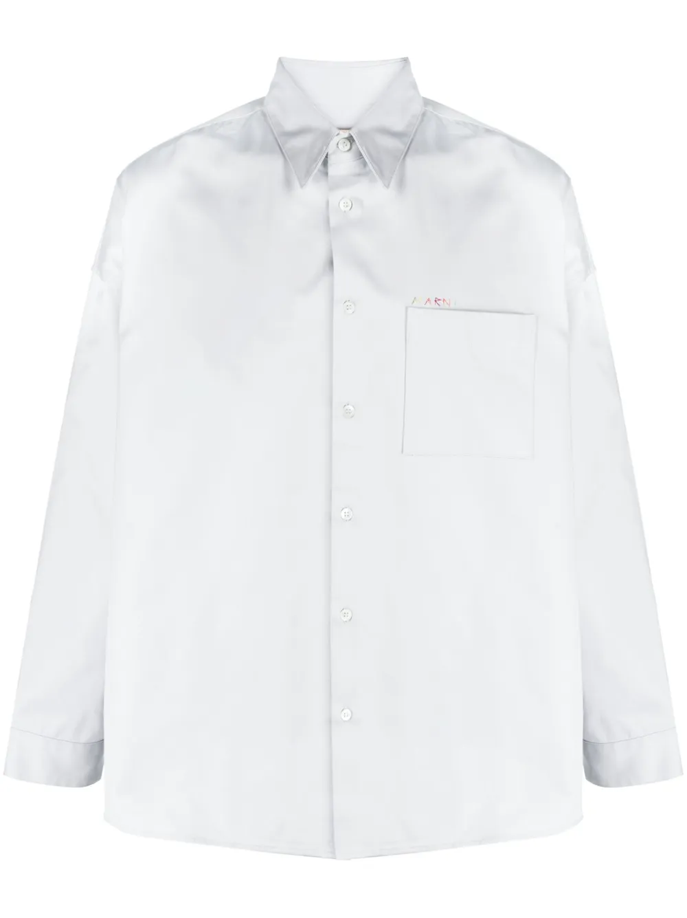 Рубашка с вышитым логотипом Marni, серый
Рубашка с вышитым логотипом Marni, серый