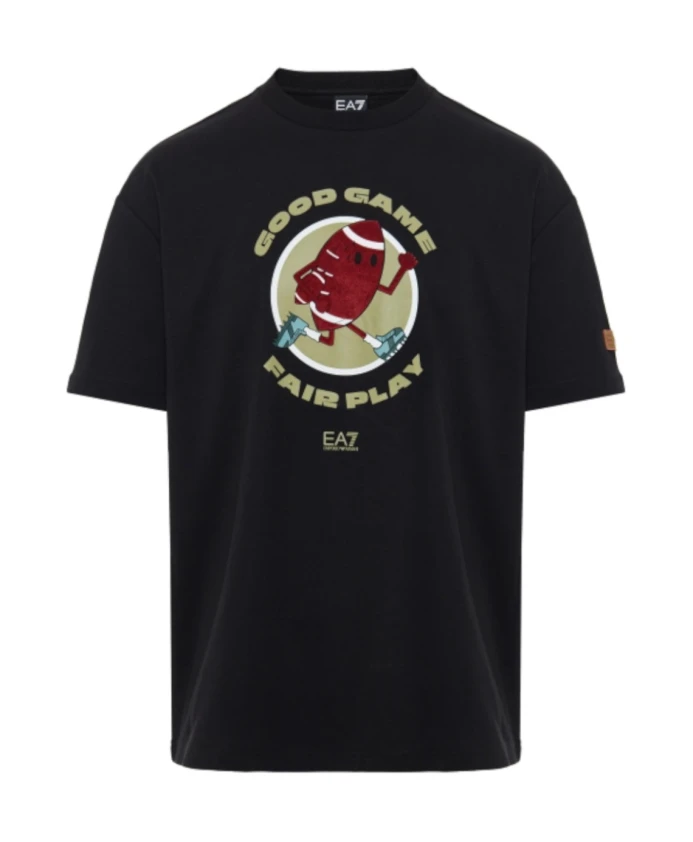 Футболка с коротким рукавом с графическим изображением поезда Emporio Armani Ea7, черный
Футболка с коротким рукавом с графическим изображением поезда Emporio Armani Ea7, черный