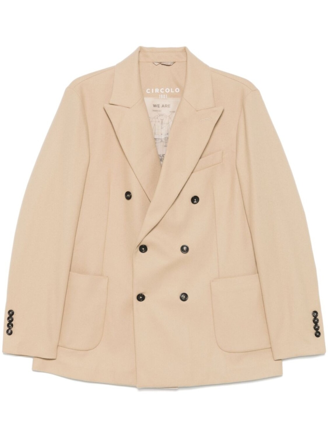 Блейзер из натуральной шерсти Circolo 1901, нейтральный цвет
Блейзер из натуральной шерсти Circolo 1901, нейтральный цвет