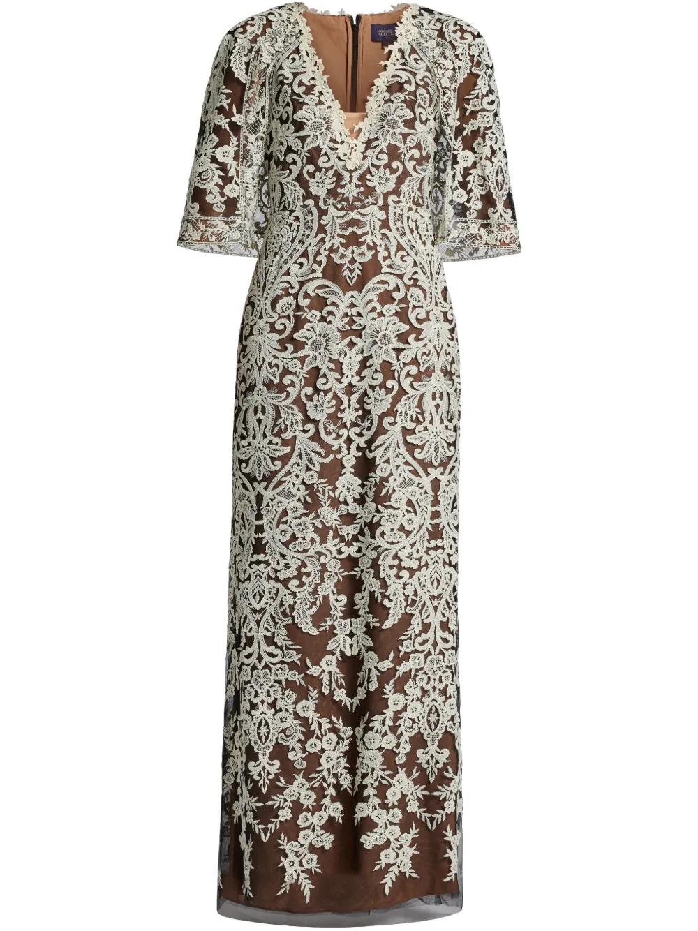 Многослойное кружевное платье Marchesa Notte, черный
Многослойное кружевное платье Marchesa Notte, черный