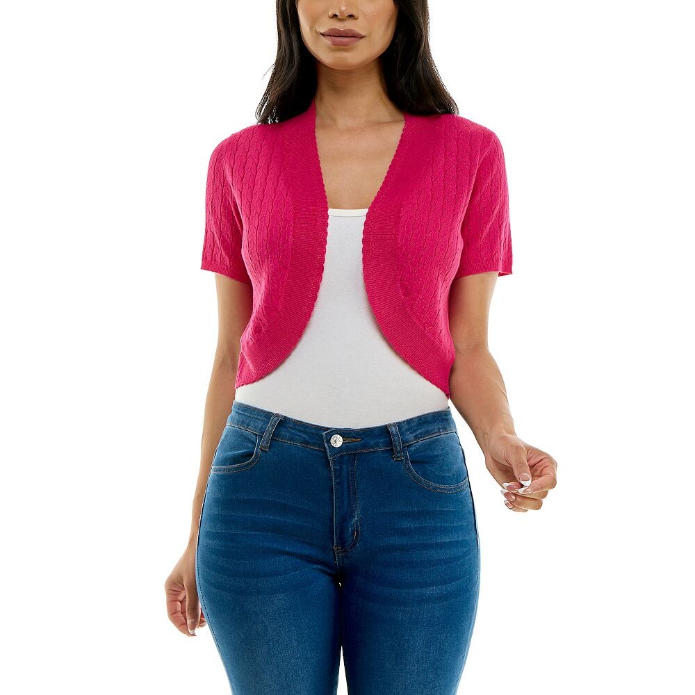 Женский кардиган-болеро с фестонами Nina Leonard, цвет Dragon Fruit
Женский кардиган-болеро с фестонами Nina Leonard, цвет Dragon Fruit