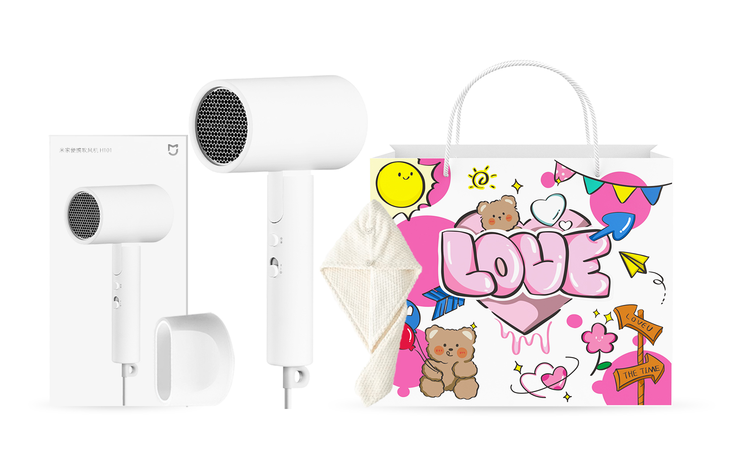 Фен для волос Mi, H101 White Sweet Goddess Gift
Фен для волос Mi, H101 White Sweet Goddess Gift