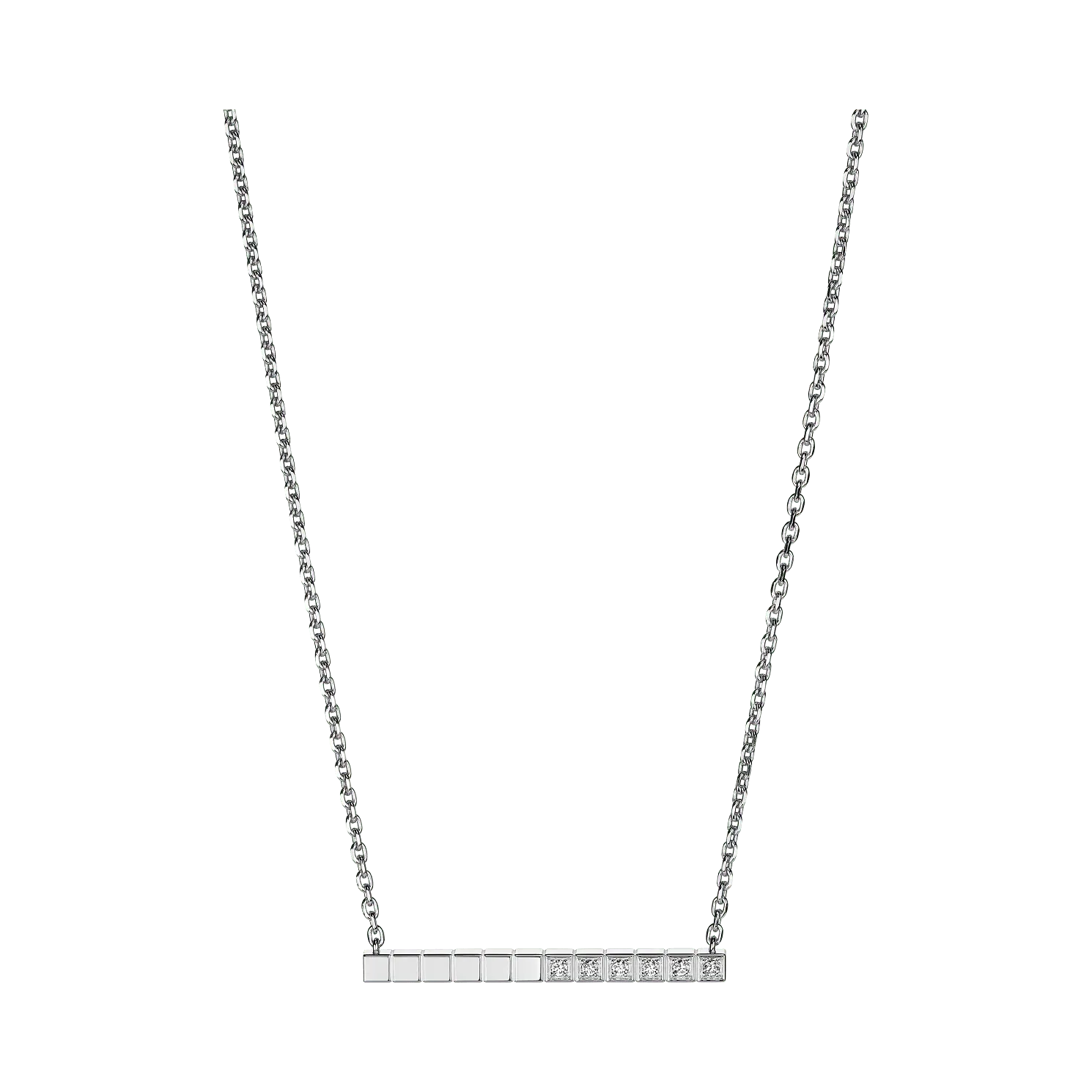 Цепочка Chopard Ice Cube - Колье, белое золото, полуоправленные бриллианты
Цепочка Chopard Ice Cube - Колье, белое золото, полуоправленные бриллианты