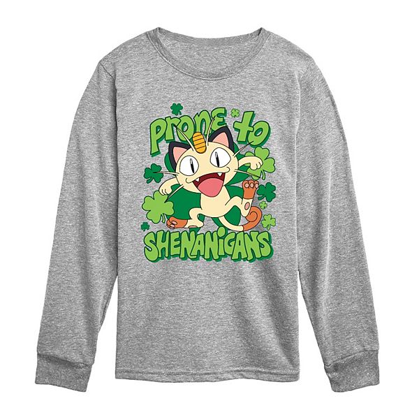 Футболка с длинным рукавом Pokémon Meowth для мальчиков 8-20 Licensed Character, Athletic Heather
Футболка с длинным рукавом Pokémon Meowth для мальчиков 8-20 Licensed Character, Athletic Heather
