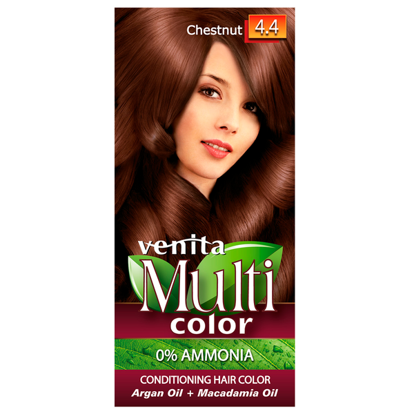 Краска для волос без аммиака 4.4 каштановый, 1 упаковка. Venita Multicolor, цвет 4.4 chestnut
Краска для волос без аммиака 4.4 каштановый, 1 упаковка. Venita Multicolor, цвет 4.4 chestnut