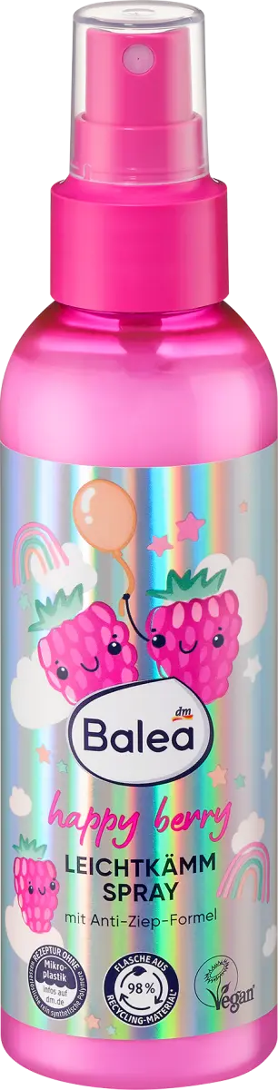 Спрей для легкого расчесывания Happy Berry 150мл Balea, Розовый, Спрей для легкого расчесывания Happy Berry 150мл Balea
Спрей для легкого расчесывания Happy Berry 150мл Balea, Розовый, Спрей для легкого расчесывания Happy Berry 150мл Balea