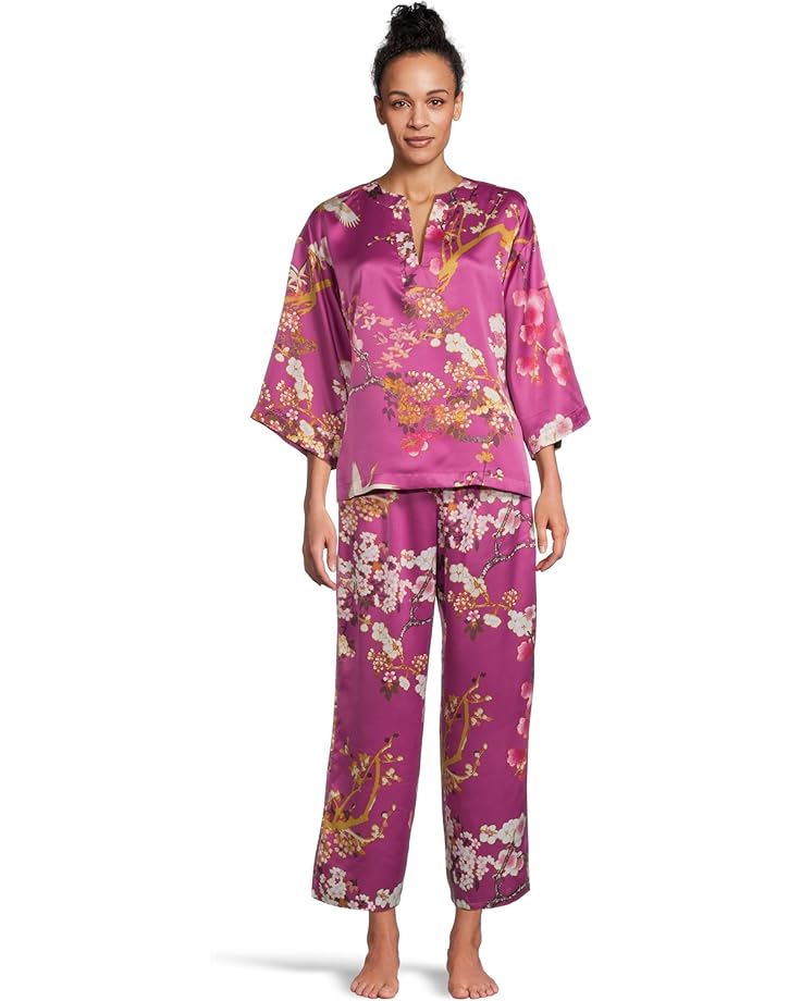 Женский пижамный комплект N by Natori Sakura - Satin Mandarin Collar, Magenta
Женский пижамный комплект N by Natori Sakura - Satin Mandarin Collar, Magenta