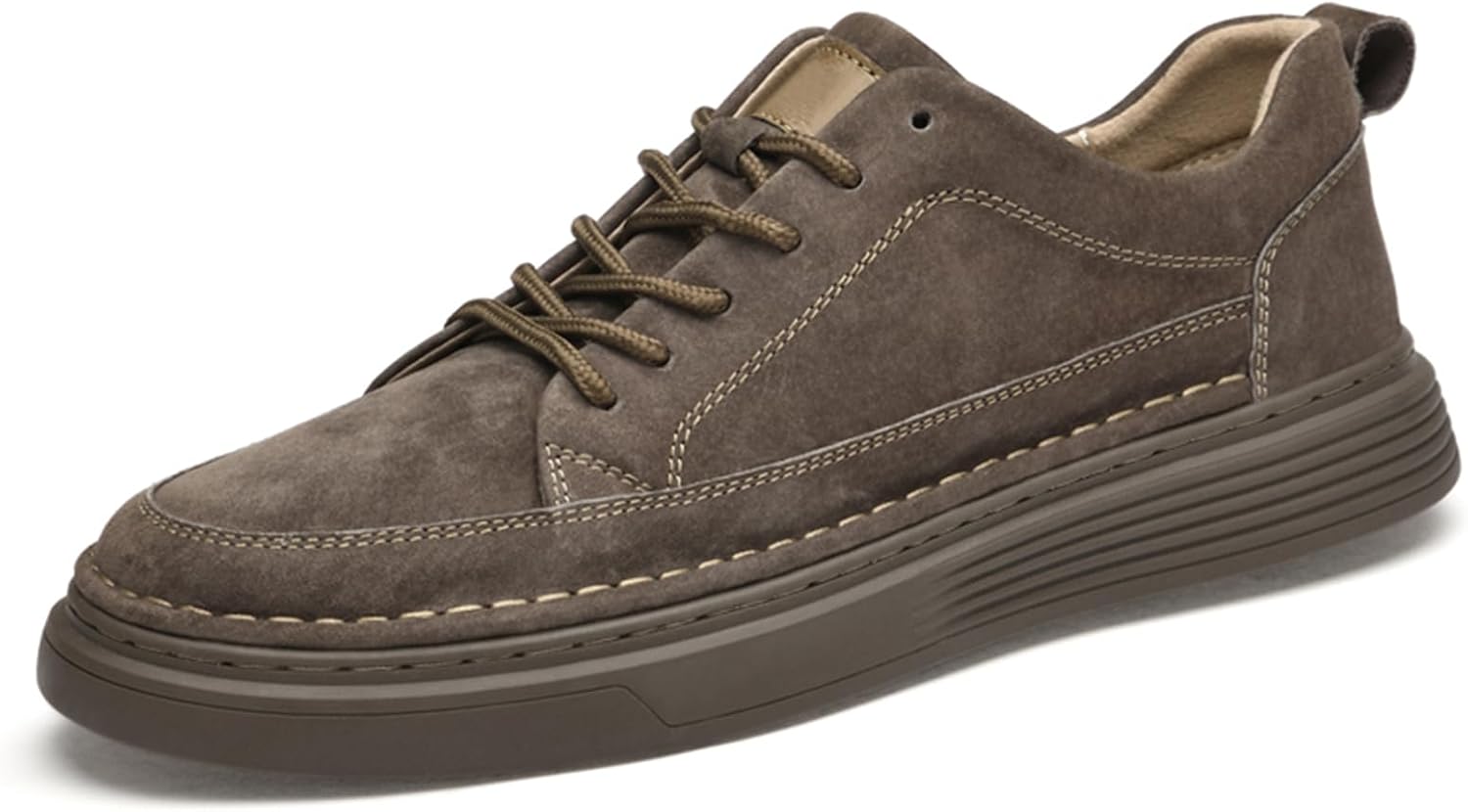 Мужские повседневные кроссовки из кожи, модные, дышащие и удобные для ходьбы Abborora, коричневый
Мужские повседневные кроссовки из кожи, модные, дышащие и удобные для ходьбы Abborora, коричневый