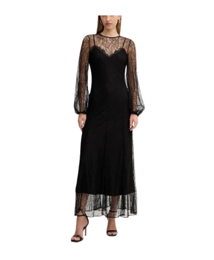 252Tt2261 кружевное макси-платье Twinset, черный
252Tt2261 кружевное макси-платье Twinset, черный