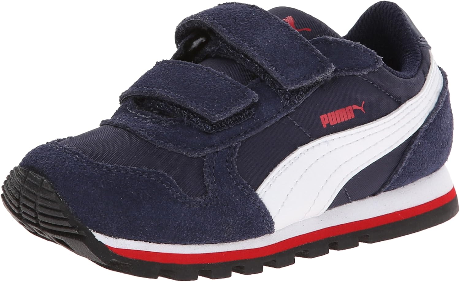 Кроссовки Puma St Runner унисекс-детские на липучке, белый/красный
Кроссовки Puma St Runner унисекс-детские на липучке, белый/красный