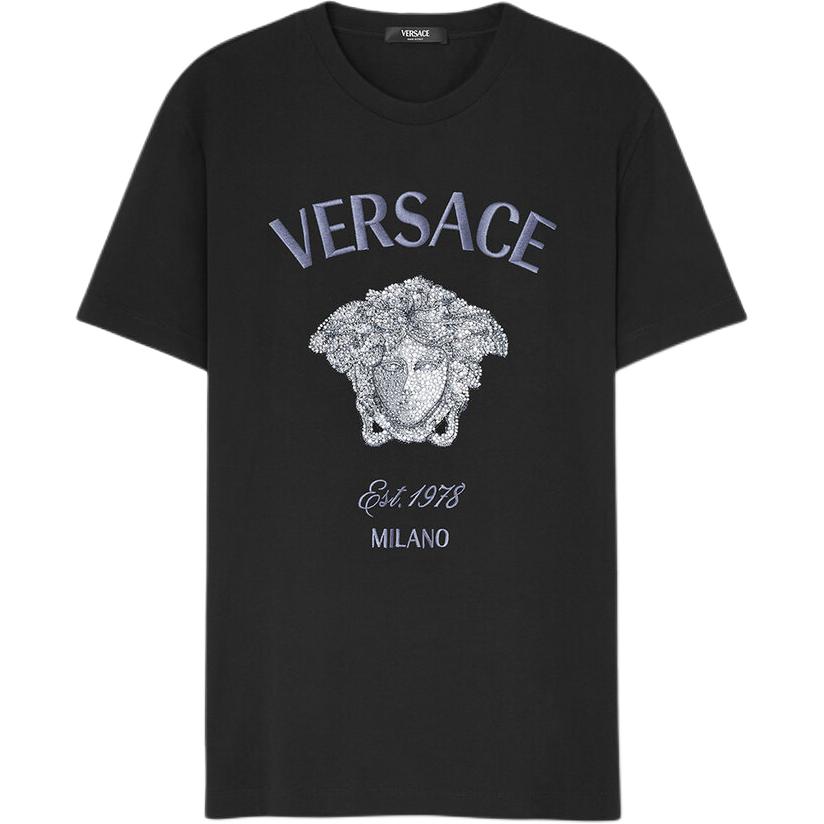 Футболка Medusa Milano с декоративными элементами VERSACE, черный
Футболка Medusa Milano с декоративными элементами VERSACE, черный
