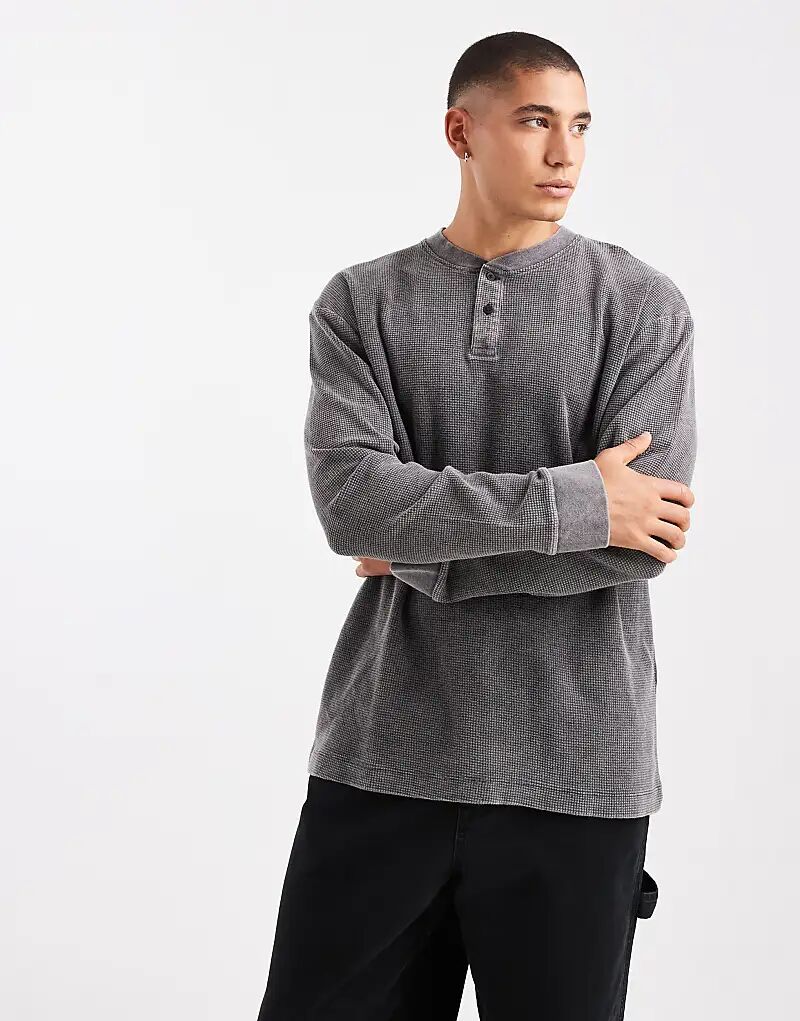 Футболка свободного кроя с длинными рукавами ASOS DESIGN из стираной черной вафельной ткани - ЧЕРНАЯ
Футболка свободного кроя с длинными рукавами ASOS DESIGN из стираной черной вафельной ткани - ЧЕРНАЯ