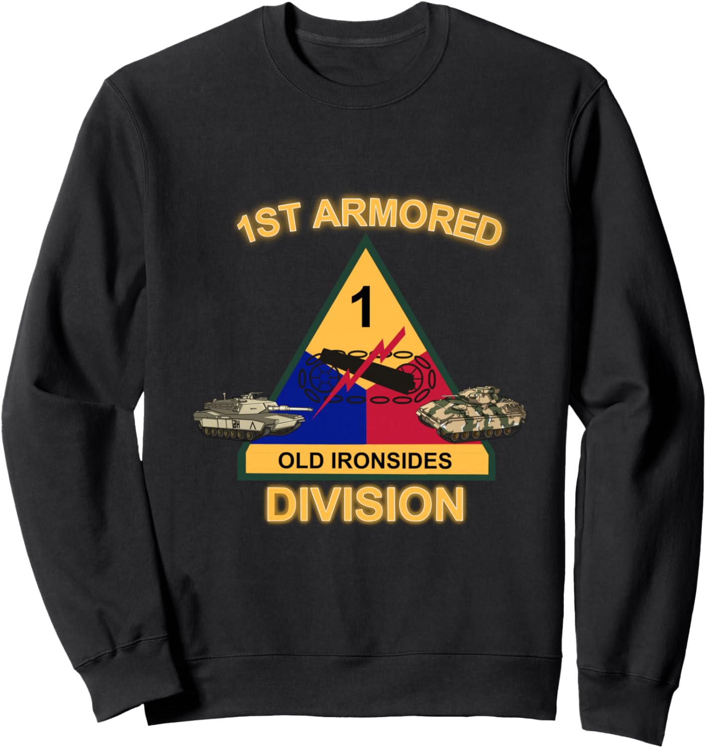 Толстовка с дизайном Старая железная сторона 1-й бронетанковой дивизии Veteran Gift Ideas, черный
Толстовка с дизайном Старая железная сторона 1-й бронетанковой дивизии Veteran Gift Ideas, черный