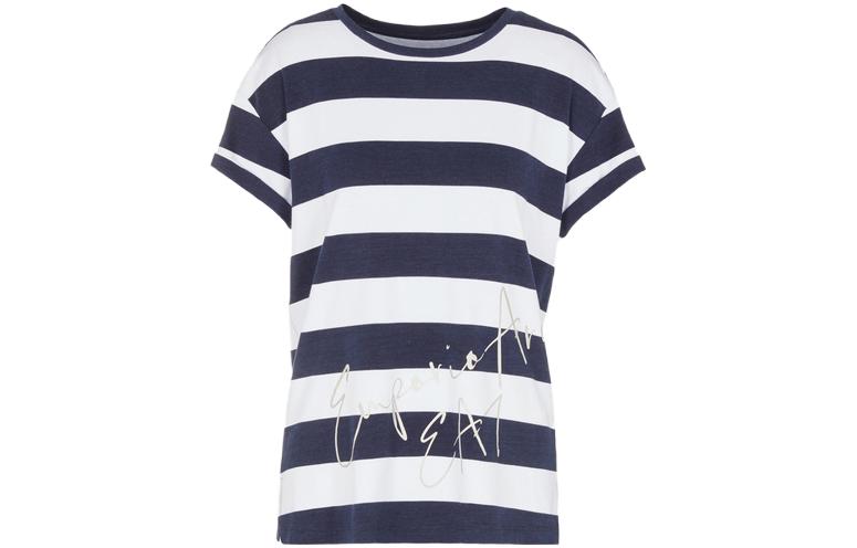 Футболка EA7 женская синяя с белой надписью EMPORIO ARMANI, сине-белая
Футболка EA7 женская синяя с белой надписью EMPORIO ARMANI, сине-белая