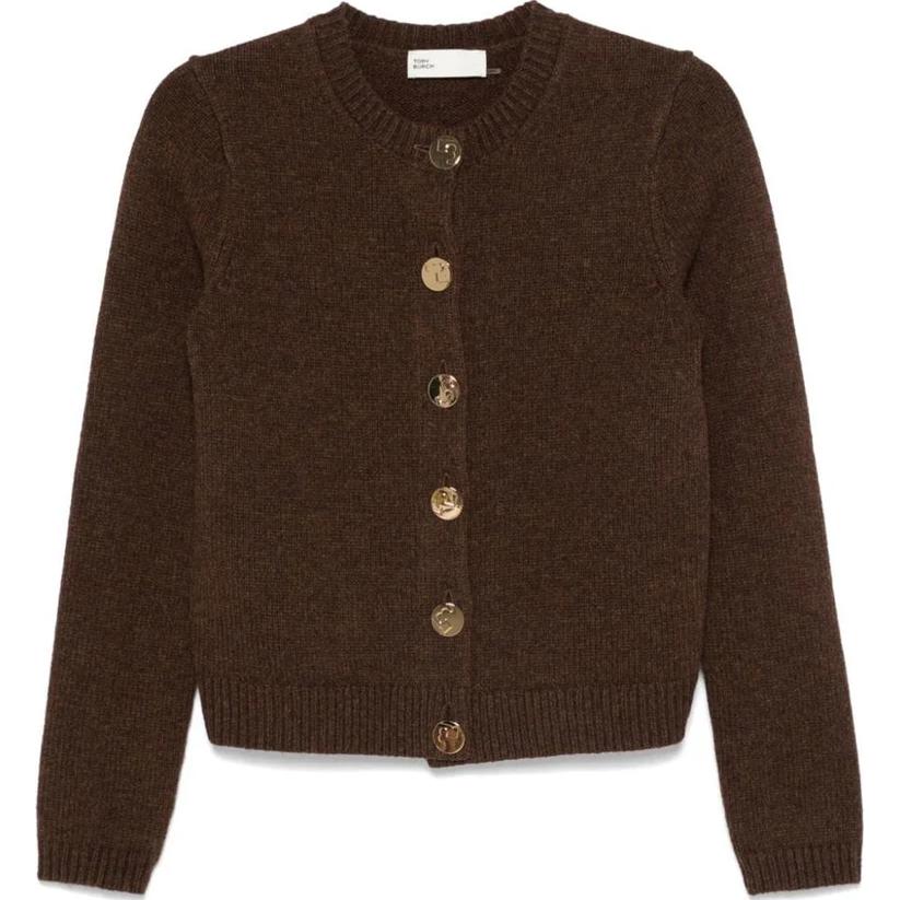 Кардиган Lgo Button вязаный TORY BURCH, коричневый
Кардиган Lgo Button вязаный TORY BURCH, коричневый