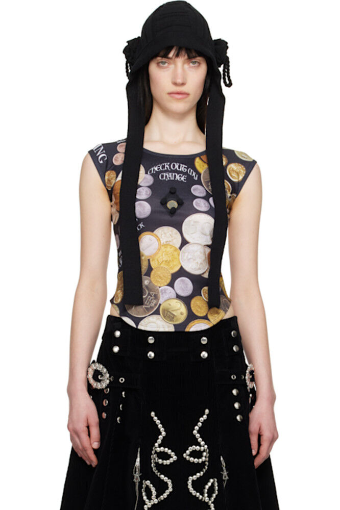 Черный топ Angelica Coin с короткими рукавами Chopova Lowena
Черный топ Angelica Coin с короткими рукавами Chopova Lowena