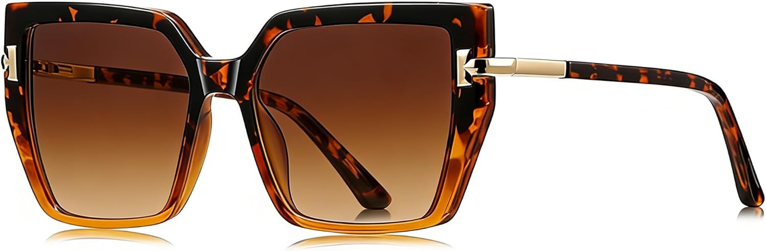 bullabulling Модные большие квадратные солнцезащитные очки-«кошачий глаз» для женщин, защита от ультрафиолета UV400, большие дизайнерские черные очки с пружинным шарниром, Tortoise
bullabulling Модные большие квадратные солнцезащитные очки-«кошачий глаз» для женщин, защита от ультрафиолета UV400, большие дизайнерские черные очки с пружинным шарниром, Tortoise