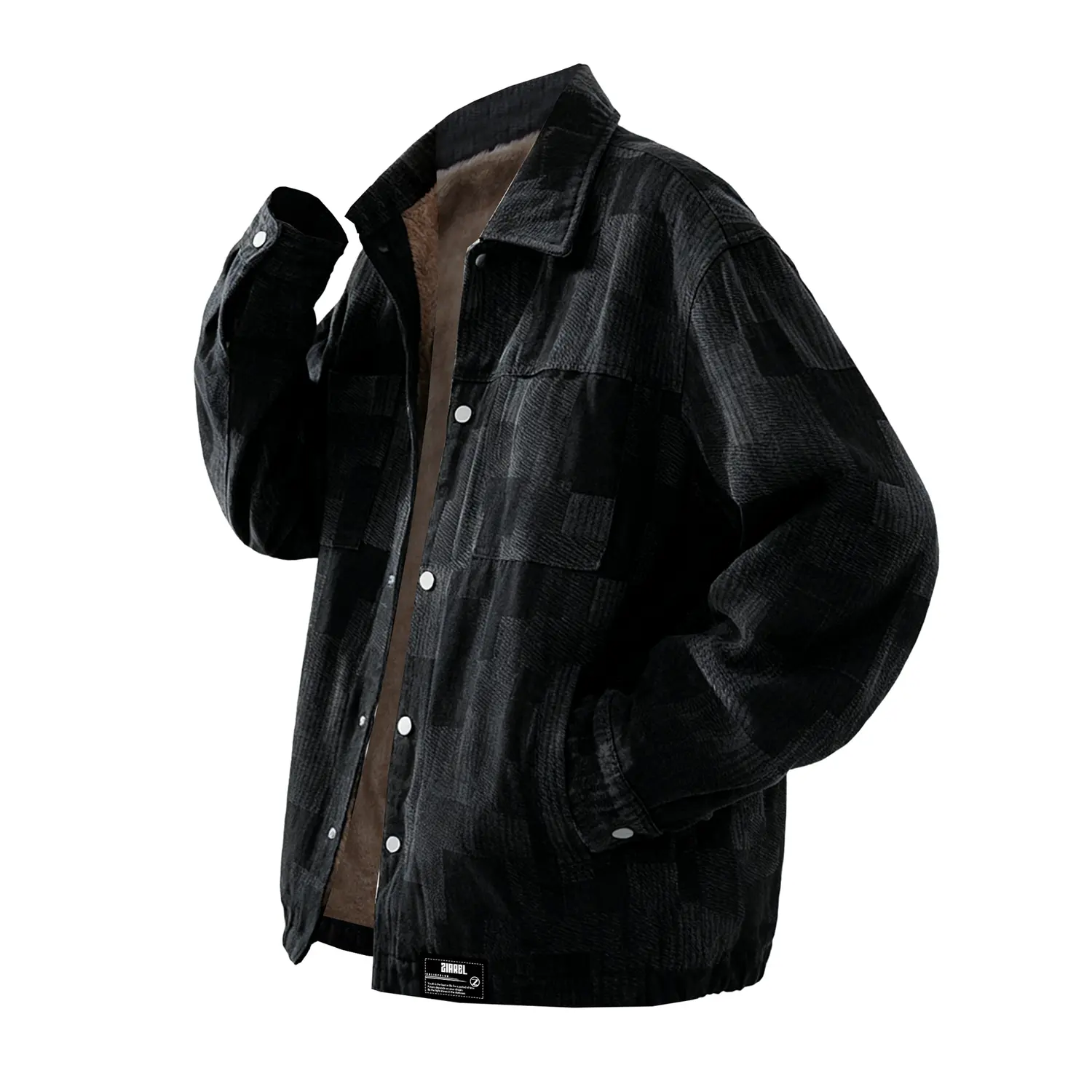 Пуховик Unisex Lapel Fleece lined ZIAREL, темно-серый (thickened and fleece-lined thermal)
Пуховик Unisex Lapel Fleece lined ZIAREL, темно-серый (thickened and fleece-lined thermal)