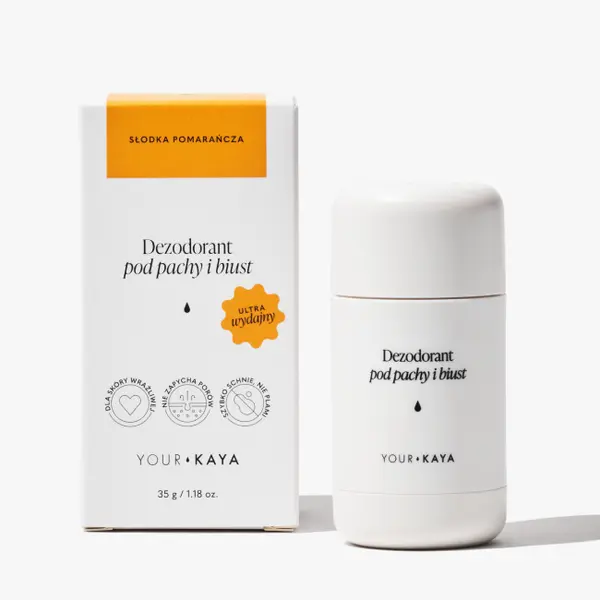Нежный дезодорант для подмышек и бюста, 35 г Your Kaya Sweet orange
Нежный дезодорант для подмышек и бюста, 35 г Your Kaya Sweet orange