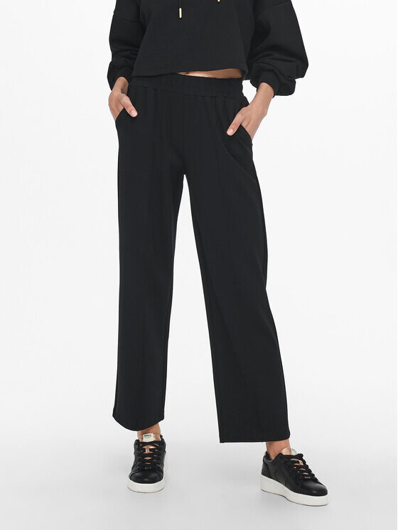 Тканевые брюки свободного кроя Only, черный
Тканевые брюки свободного кроя Only, черный