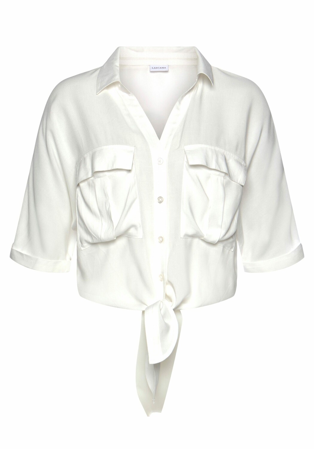Блуза LASCANA Kurzarm, кремовый
Блуза LASCANA Kurzarm, кремовый