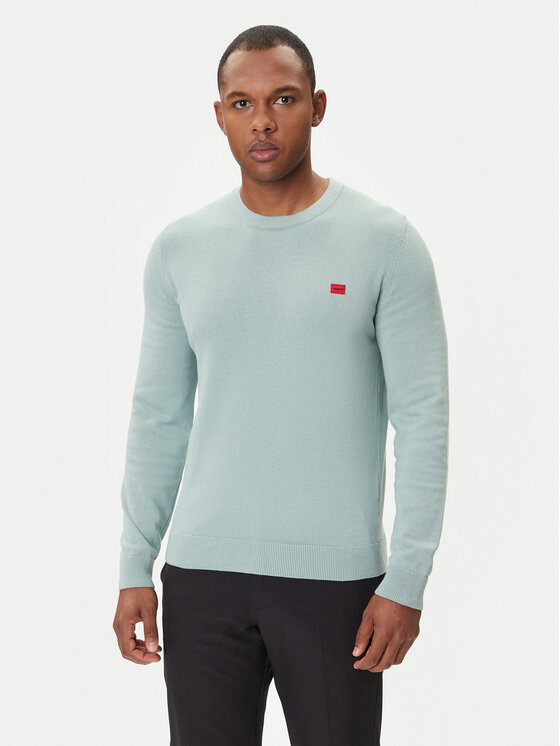 Свитер regular fit San Cassius-C1 50475083 Hugo, зелёный 
Свитер regular fit San Cassius-C1 50475083 Hugo, зелёный