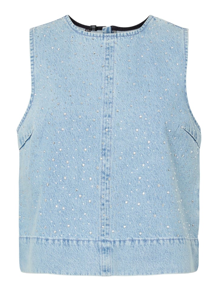 Топ Pieces, светло-синий деним
Топ Pieces, светло-синий деним