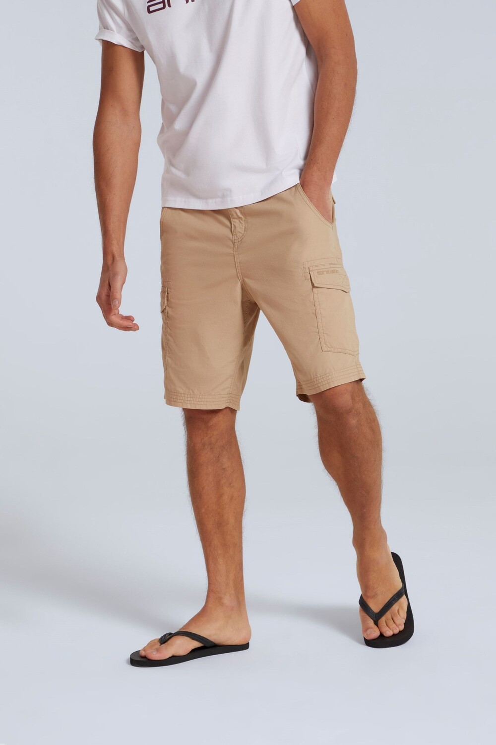 Мужские шорты карго Atlantis светло-коричневого цвета из натурального хлопка Animal 
Мужские шорты карго Atlantis светло-коричневого цвета из натурального хлопка Animal