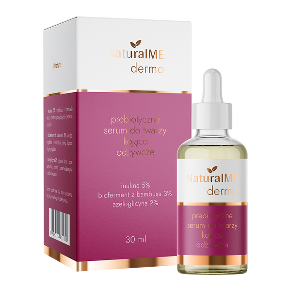 Пребиотическая успокаивающая и питательная сыворотка для лица, 30 мл Naturalme Dermo
Пребиотическая успокаивающая и питательная сыворотка для лица, 30 мл Naturalme Dermo