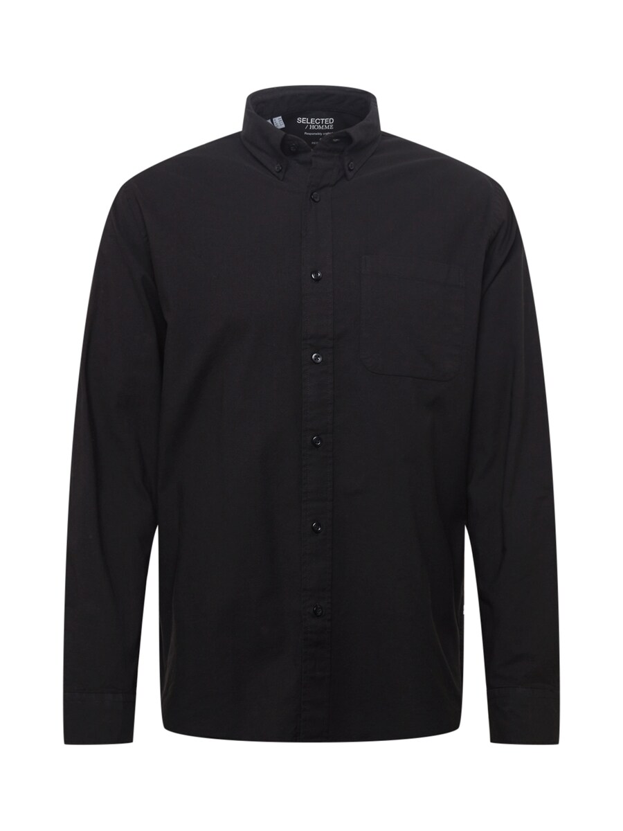 Рубашка на пуговицах классического кроя SELECTED Rick, черный
Рубашка на пуговицах классического кроя SELECTED Rick, черный
