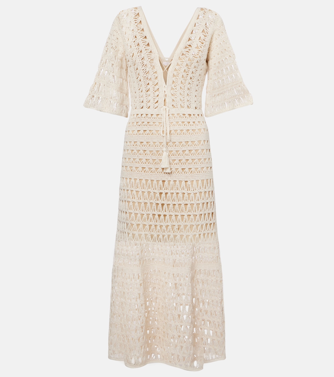 Хлопковое макси-платье крючком Anna Kosturova, кремовый
Хлопковое макси-платье крючком Anna Kosturova, кремовый