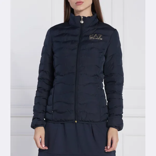 Пуховик стандартного кроя Ea7, синий 
Пуховик стандартного кроя Ea7, синий