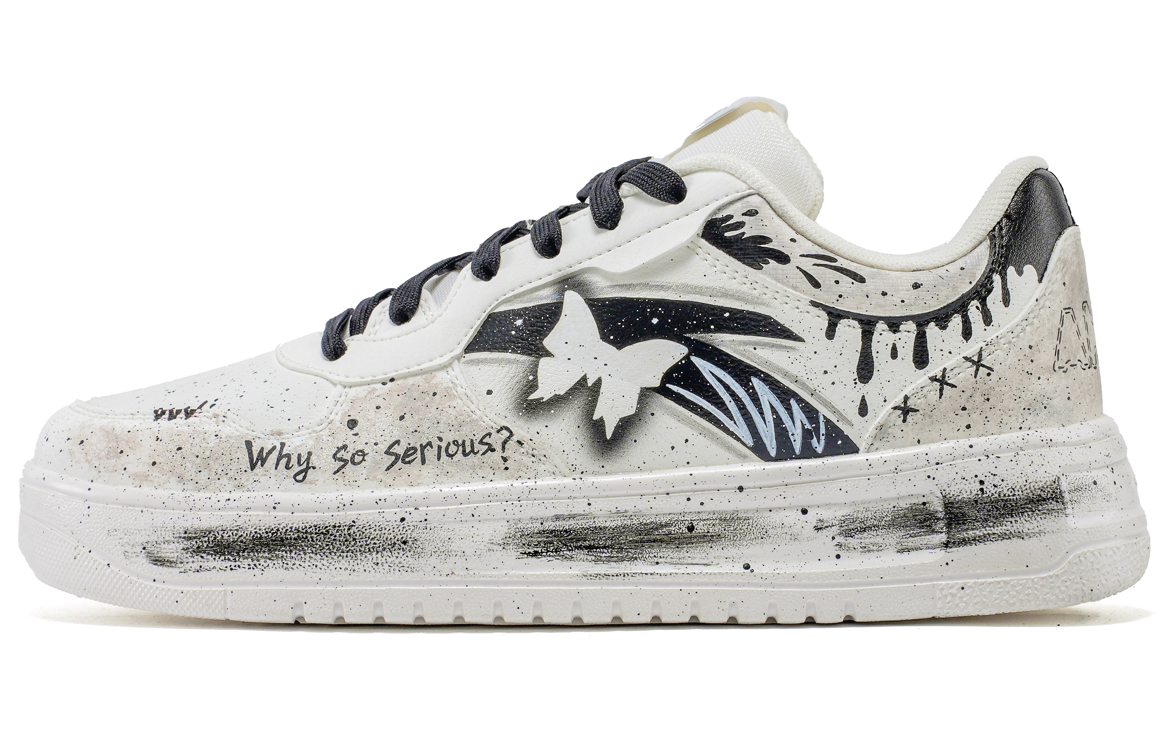 ANTA Низкие кроссовки для скейтбординга с противоскользящим и износостойким покрытием, мужские, черно-белые
ANTA Низкие кроссовки для скейтбординга с противоскользящим и износостойким покрытием, мужские, черно-белые