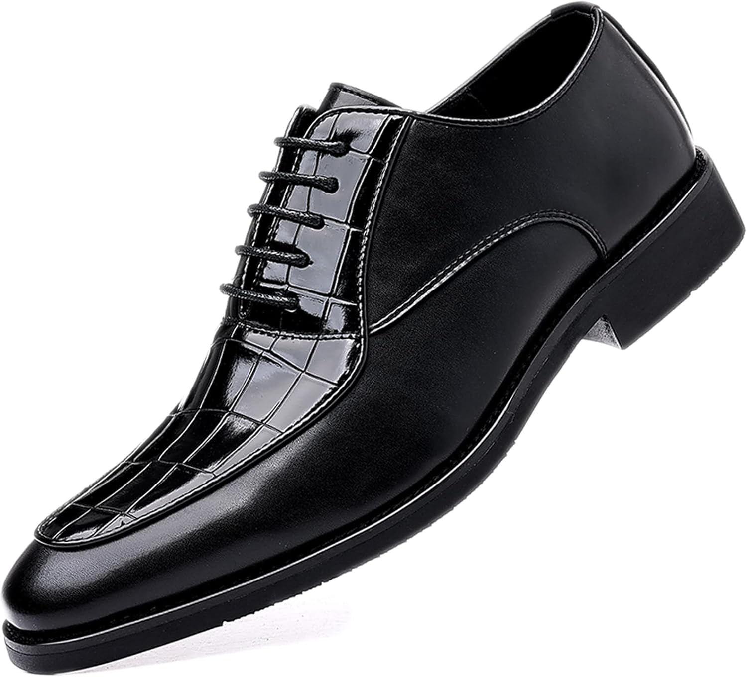 Мужские ретро туфли с кожаным принтом, шнуровкой, острым носком, удобные, с нескользящей подошвой, массивным каблуком, дерби, обувь для свадьбы, бизнеса, вечеринки и выпускного Adkgbe, черный
Мужские ретро туфли с кожаным принтом, шнуровкой, острым носком, удобные, с нескользящей подошвой, массивным каблуком, дерби, обувь для свадьбы, бизнеса, вечеринки и выпускного Adkgbe, черный