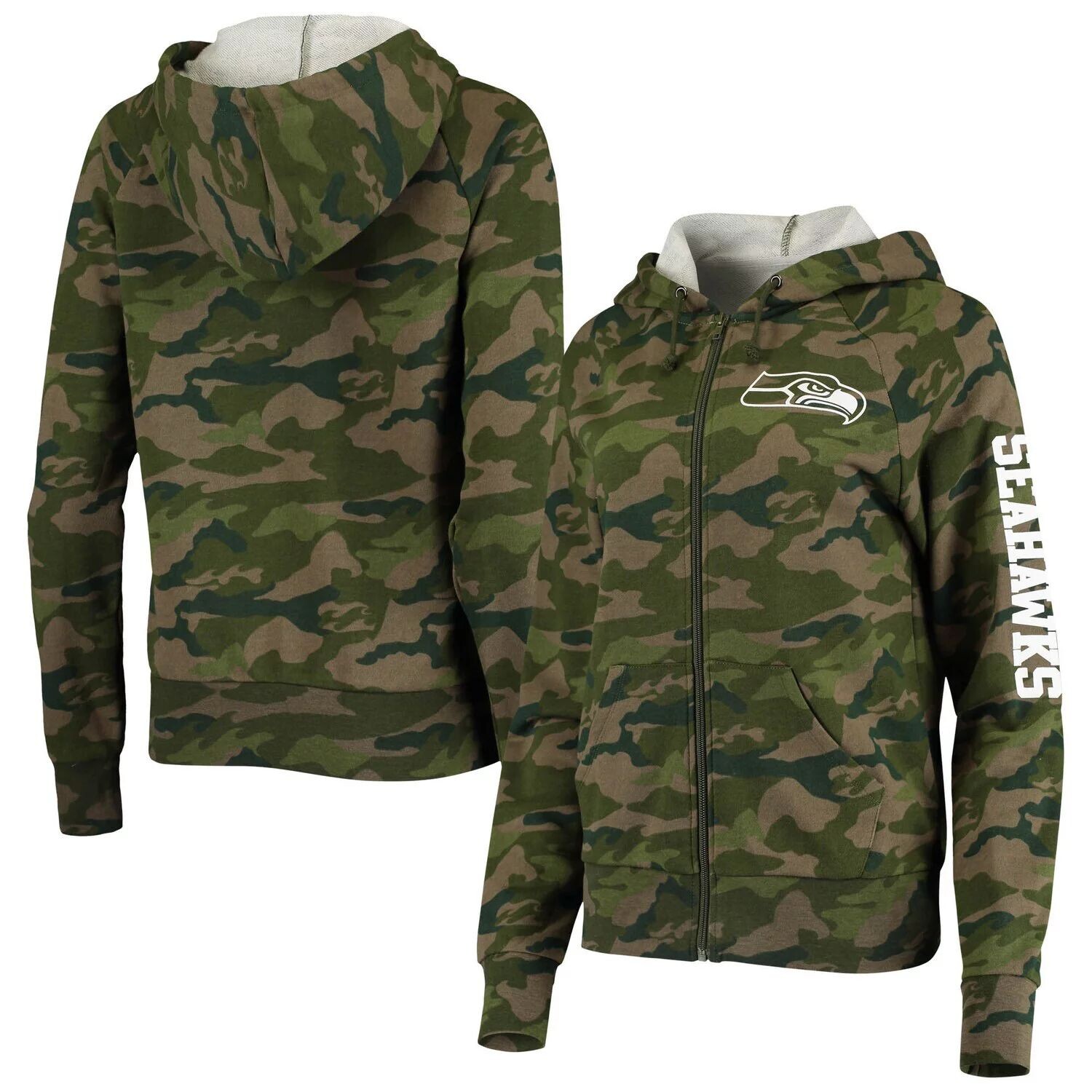 Женская толстовка с капюшоном New Era Camo Seattle Seahawks с молнией во всю длину реглан New Era
Женская толстовка с капюшоном New Era Camo Seattle Seahawks с молнией во всю длину реглан New Era