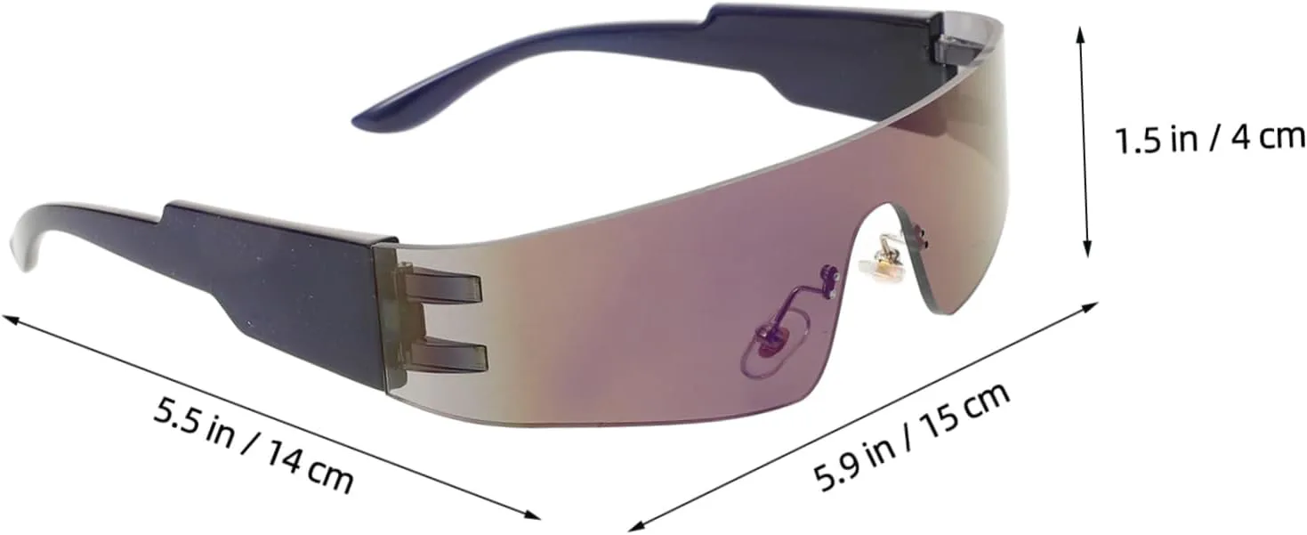 Солнцезащитные очки без оправы. Сверхлегкие очки без оправы для вечеринок на открытом воздухе. Стильные очки для бассейна, пляжа и мероприятий BCOATH, Multi
Солнцезащитные очки без оправы. Сверхлегкие очки без оправы для вечеринок на открытом воздухе. Стильные очки для бассейна, пляжа и мероприятий BCOATH, Multi