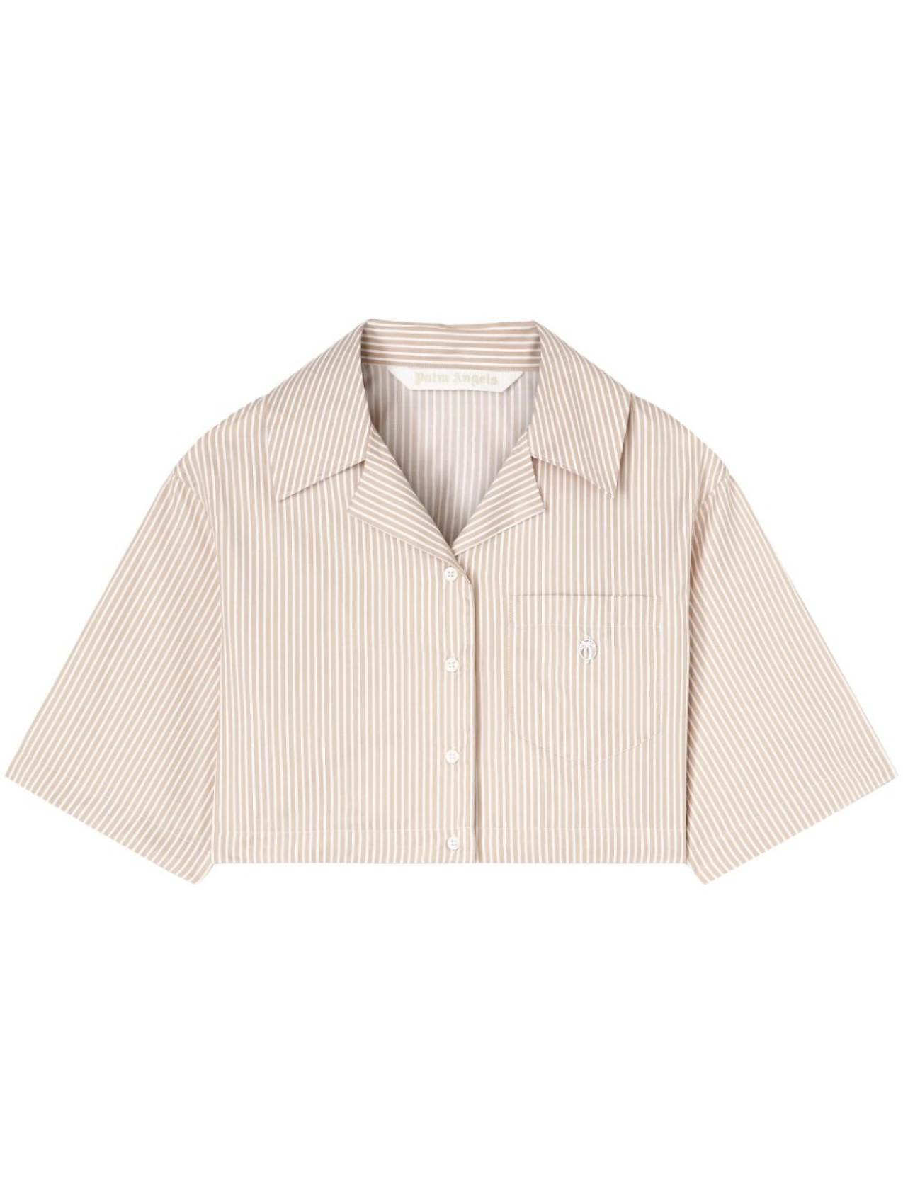 Palm Angels укороченная футболка с логотипом, нейтральный цвет
Palm Angels укороченная футболка с логотипом, нейтральный цвет