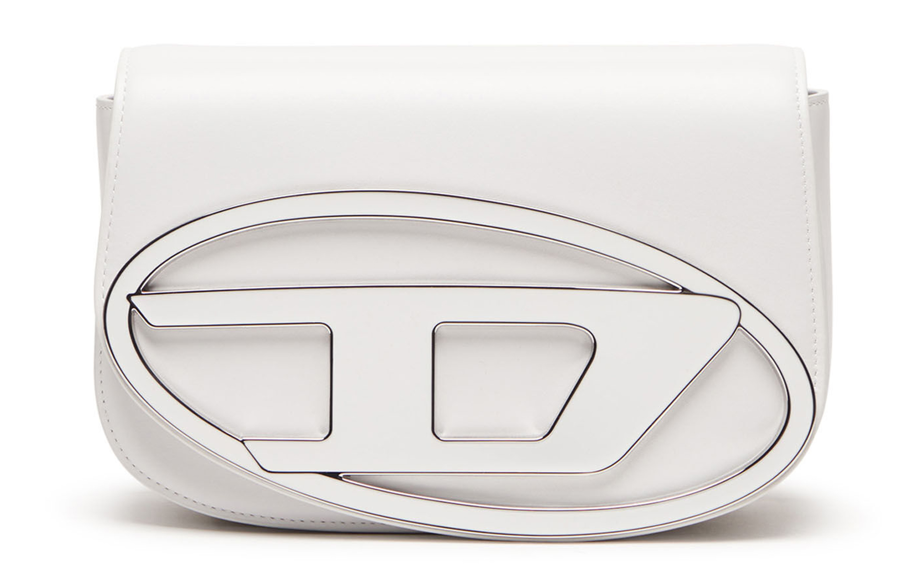 Кожаная портативная сумка через плечо, женская белая DIESEL 
Кожаная портативная сумка через плечо, женская белая DIESEL