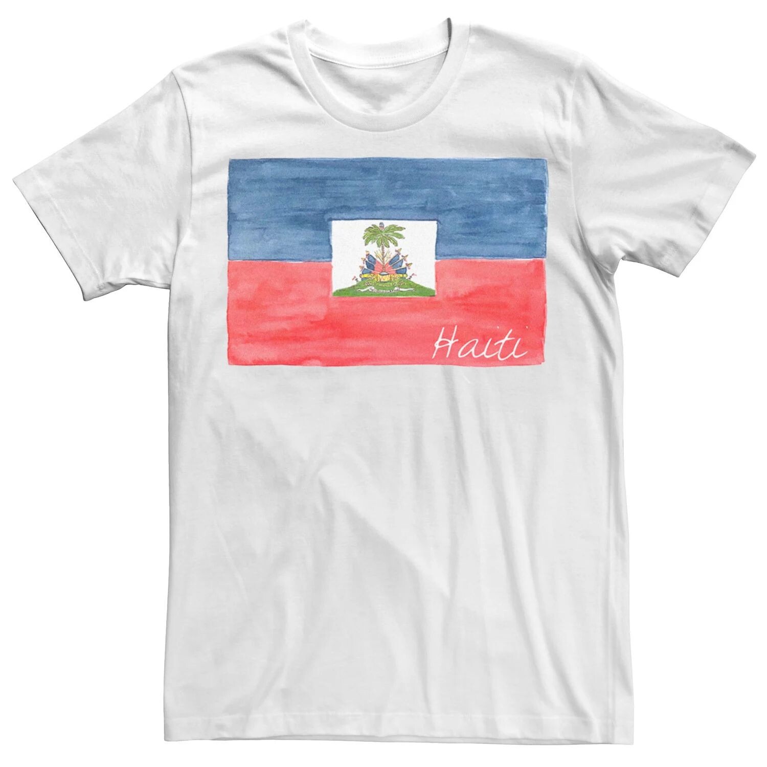 Мужская акварельная футболка с флагом Гаити HHM Licensed Character
Мужская акварельная футболка с флагом Гаити HHM Licensed Character